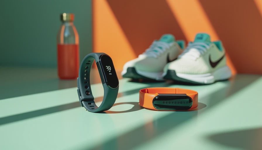 Illustration for fitness trackers with heart monitor