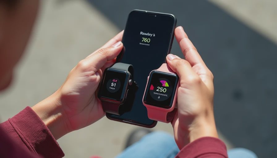 Illustration for wearable battery life comparison