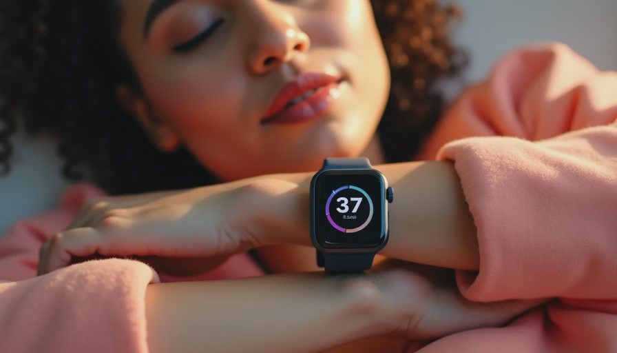 Illustration for smartwatch sleep tracking